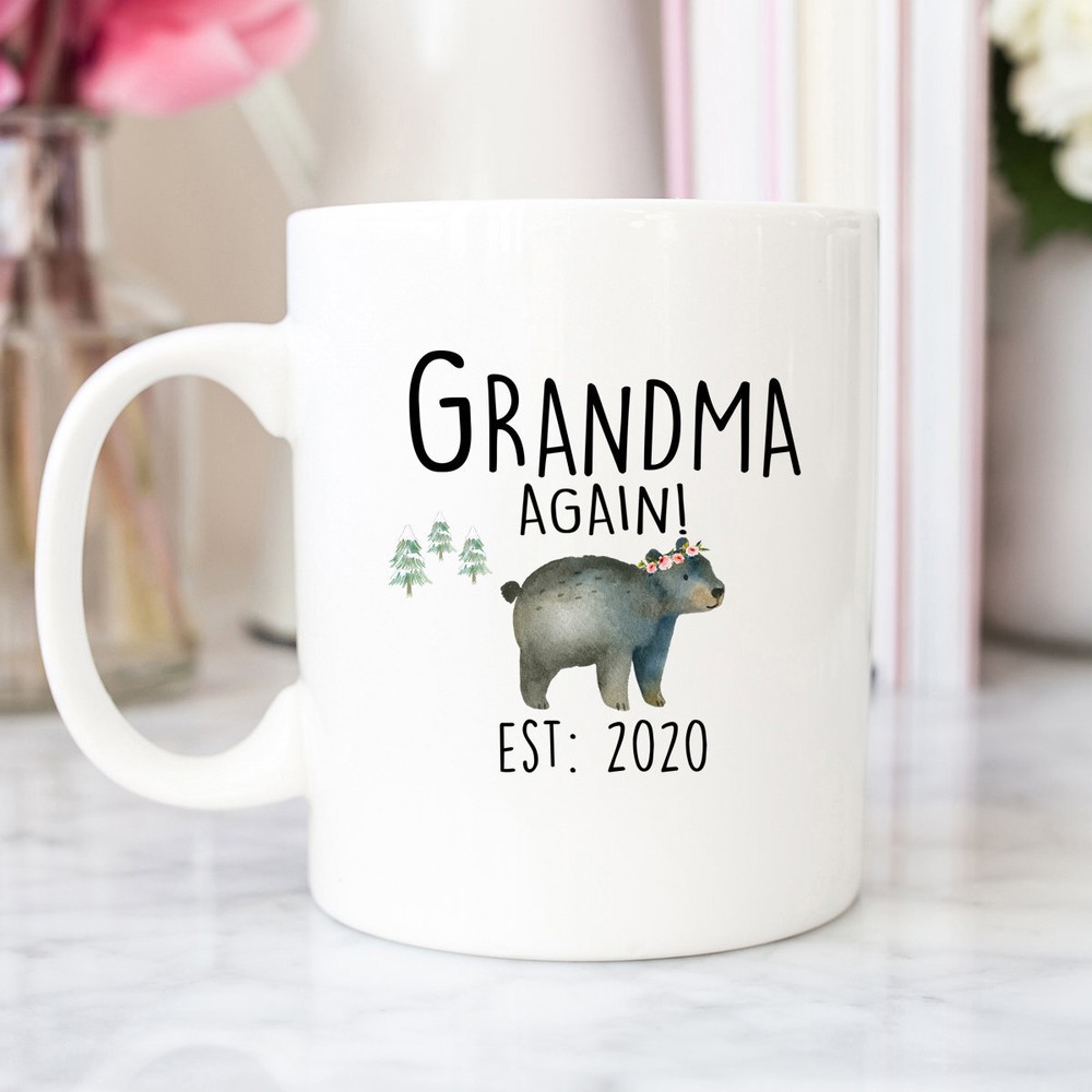 Grandma Again Baby Reveal Mug Grandma Again Mug Grandma To Be Again Mug Grandma