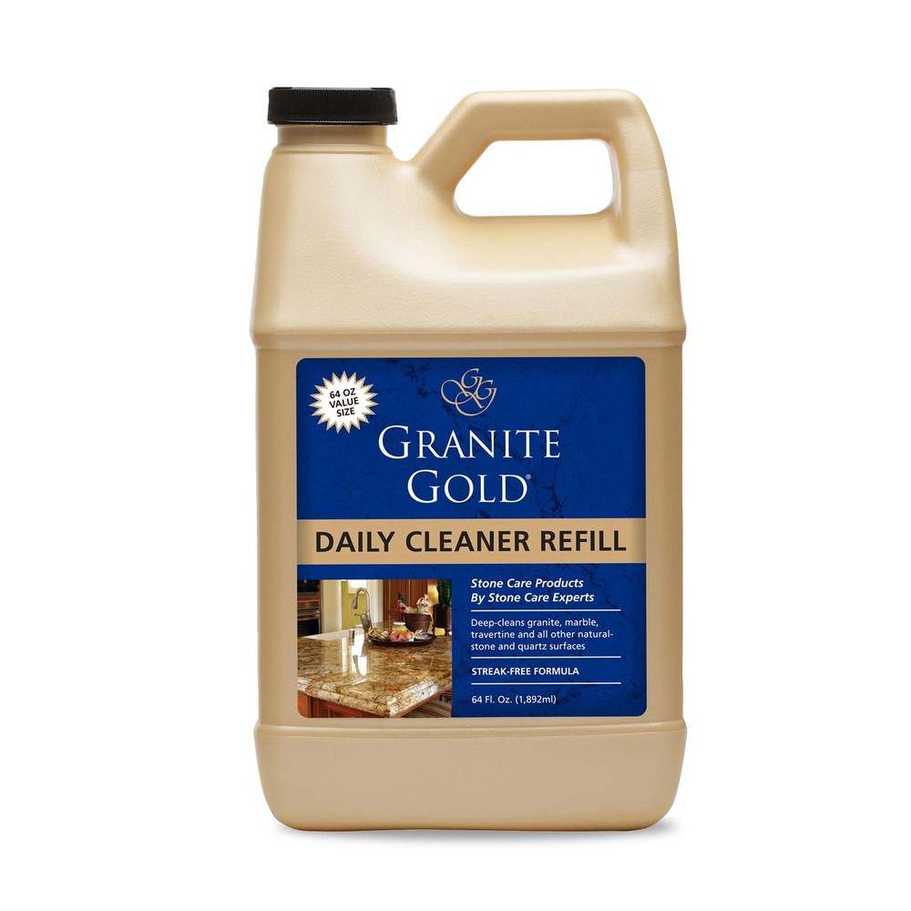 Granite Gold Daily Cleaner 64oz Streak-Free Stone Surface Spray  