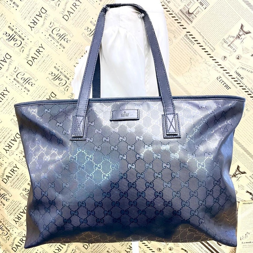 Gucci GG Imprint Tote Shoulder Bag Business Casual Handbag FM642 New
