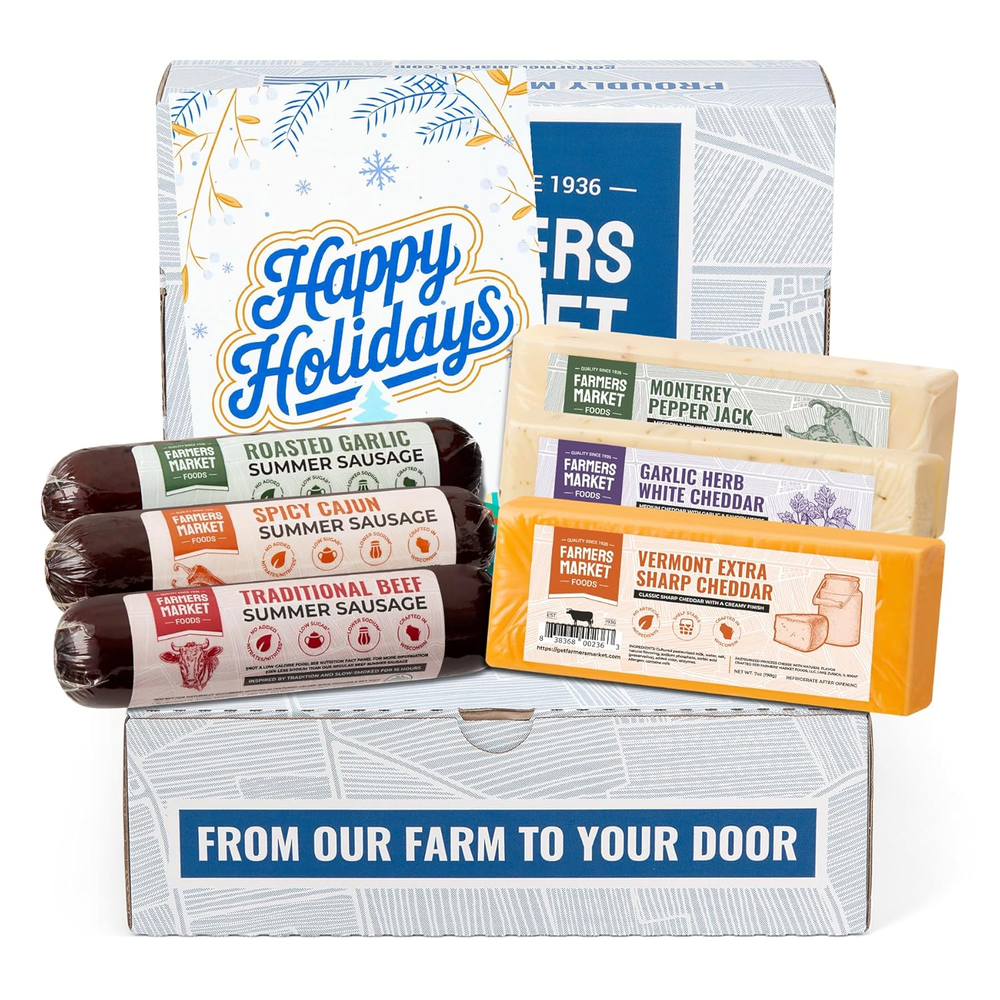 Farmers Market Gift Basket, Gluten Free, Keto, Paleo, Low Sodium, Zero Sugar, Ch