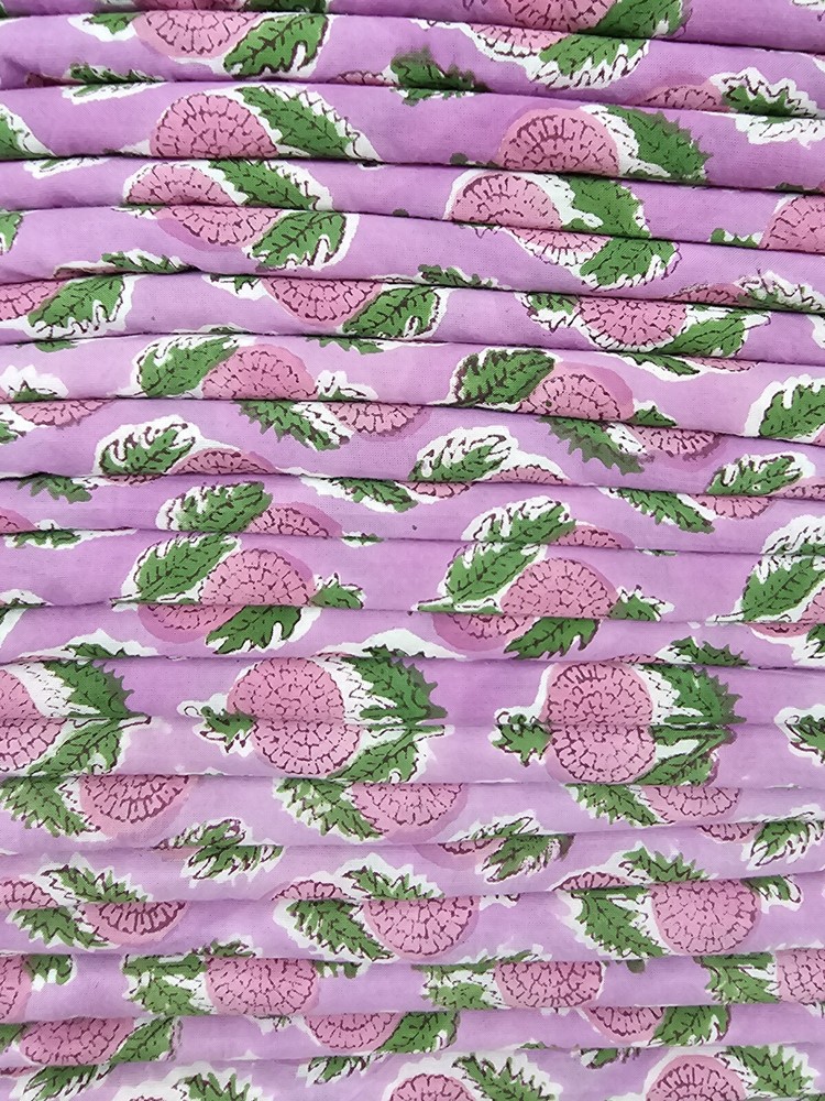 Indian Handblock Print Cotton Fabric – Unique & Elegant