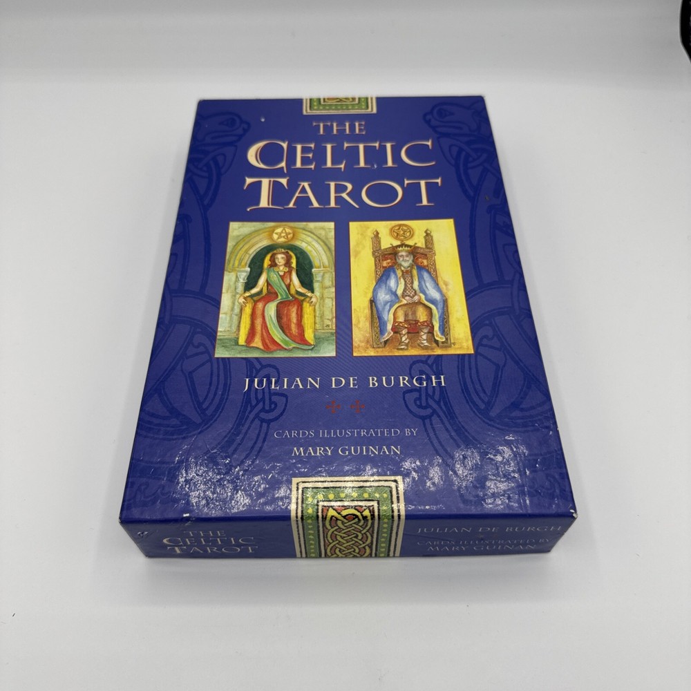 Celtic Tarot Deck by Julian De Burgh 78 Cards with Guidebook