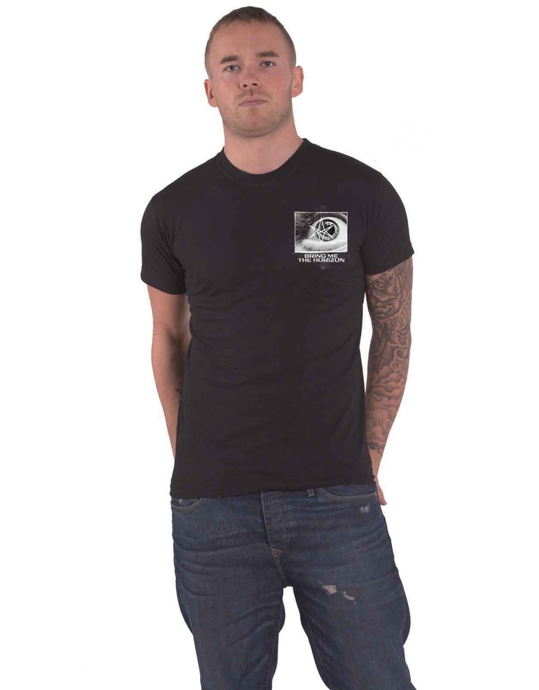 Bring Me The Horizon Remain Calm Band Logo Official Mens Black T-Shirt
