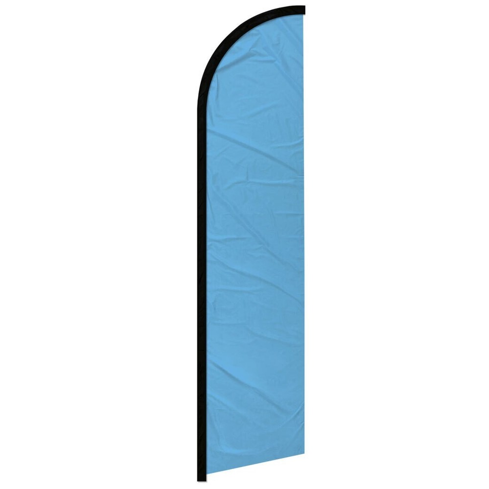Solid Color Light Blue Windless Swooper Flag – Vibrant Blue Outdoor Decorative Flag for Events, Parades, and Celebrations