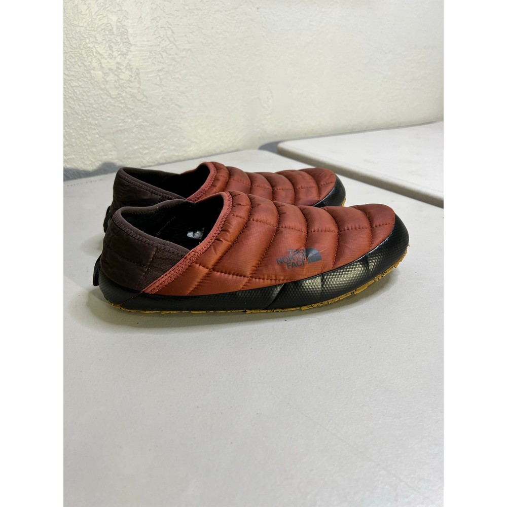 The North Face ThermoBall Traction Slip-On Slippers for Men Size 10 Brown Faux Fur  