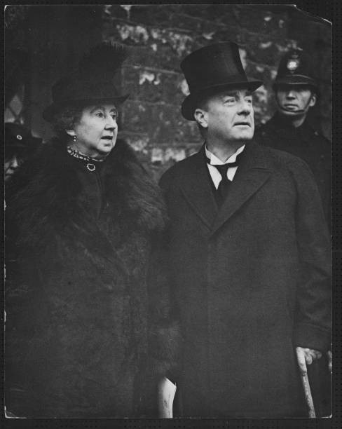 Stanley Baldwin the Conservative Prime Minister leaves Westminster- Old Photo