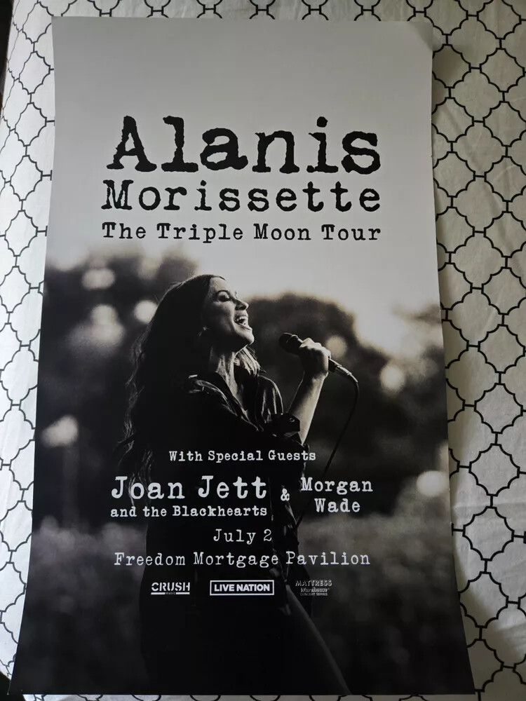Alanis Morissette 2024 2025 Concert Tour 11x17 Poster OFFICIAL