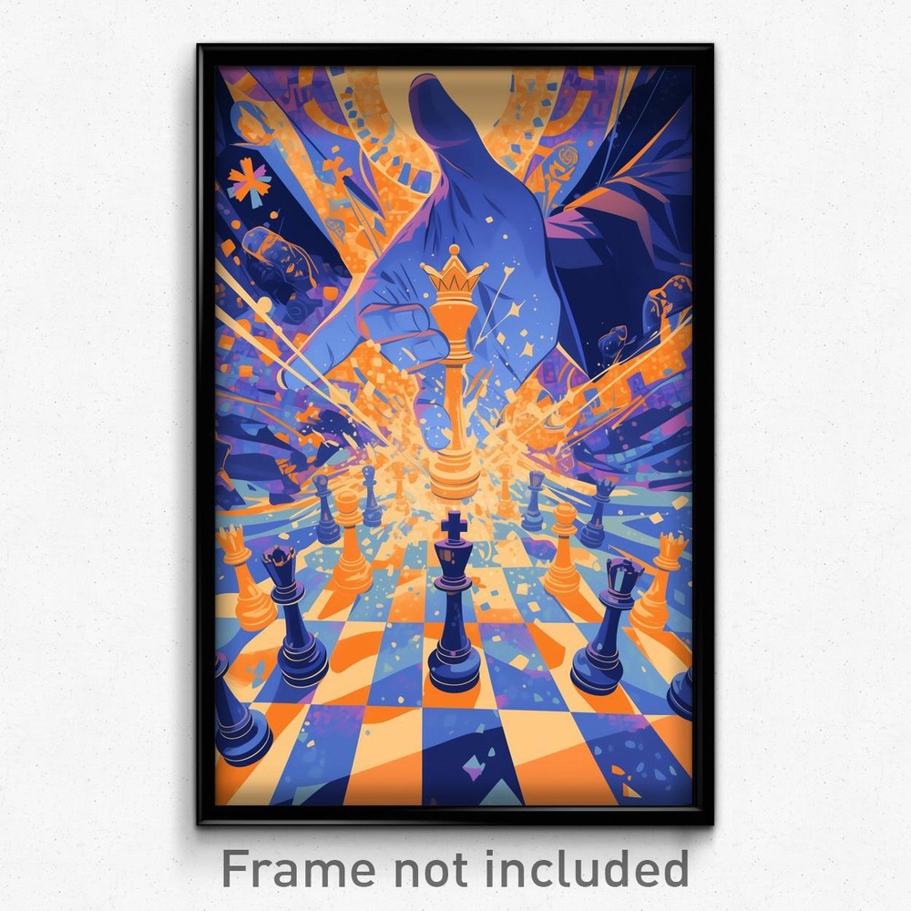 Indonesian Movie Poster - Frosty Chess Board (Indonesia Retro Film Art Print)