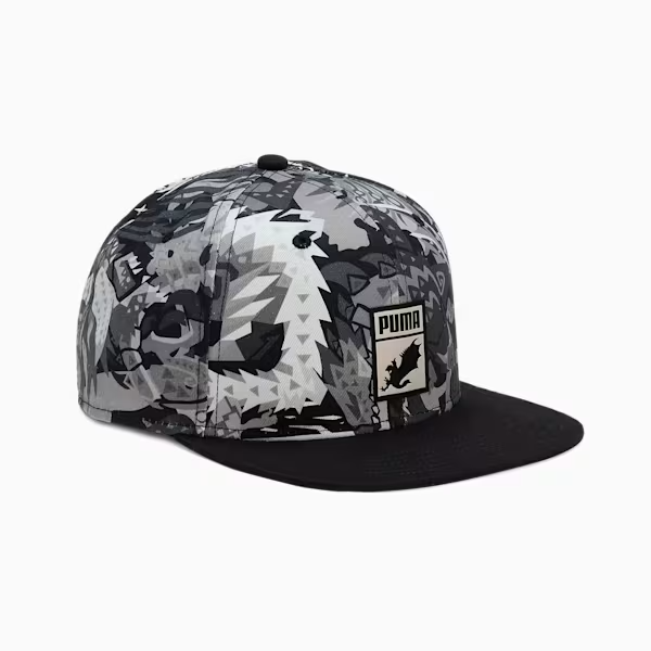 Presale PUMA x Monster Hunter FB Cap PUMA Black-AOP UNISEX New Japan 2024 026321-image