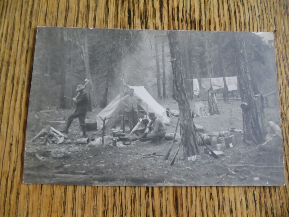 RPPC DEER HUNTERS CAMP SITE OREGON 1920'S