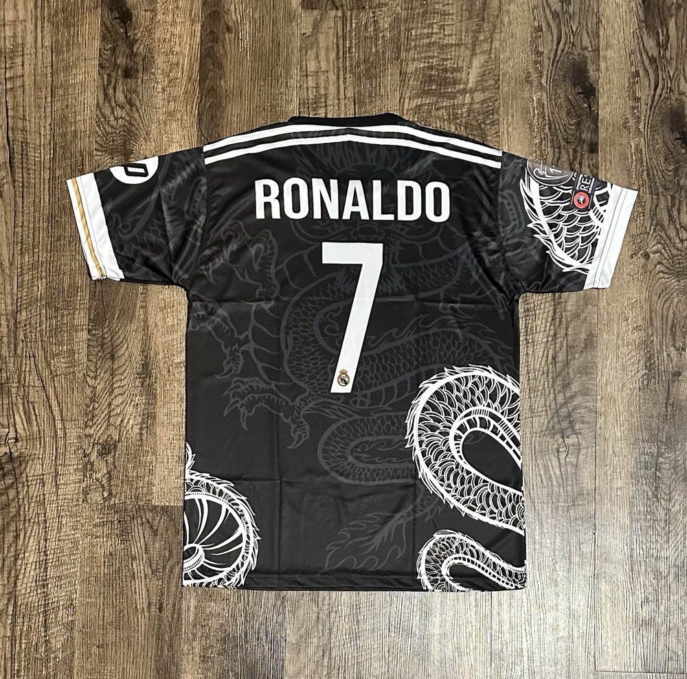 BRAND NEW Mens Black Cristiano Ronaldo Jersey