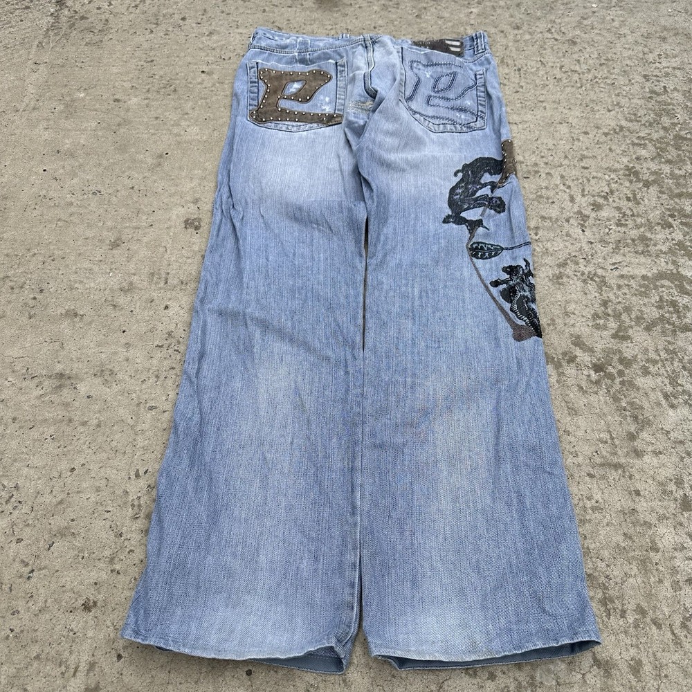 Vintage Sk8 Jeans 33 Size Baggy Rap Y2K 90s style USA Japanese Style