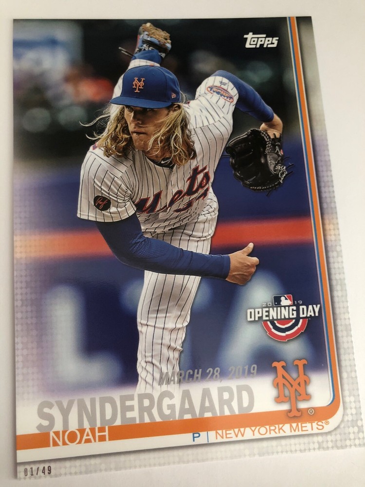 2019 Topps Opening Day Jumbo 5x7 Noah Syndergaard Mets 126 01/49