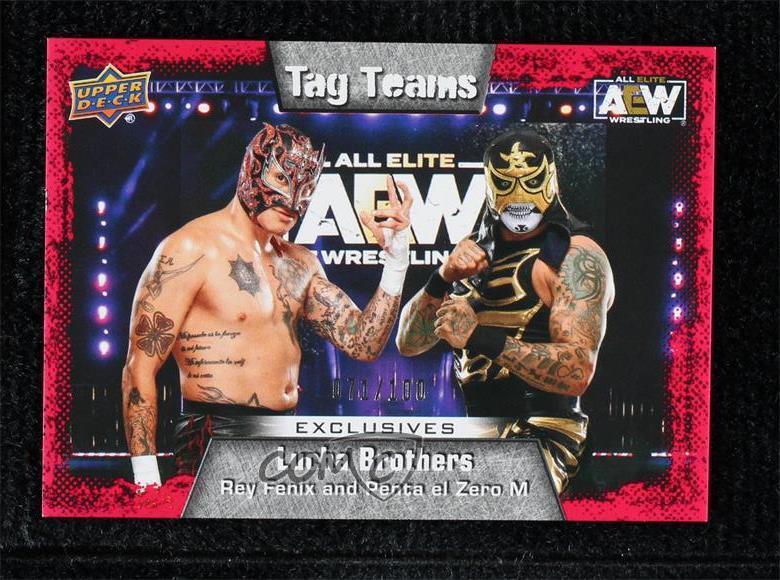 2022 AEW All Elite Wrestling Exclusives /100 Rey Fenix Penta El Zero M Patch Tag