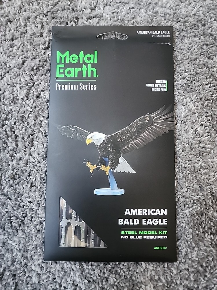 Fascinations Premium Series AMERICAN BALD EAGLE 3D Steel Metal Earth Model Kit
