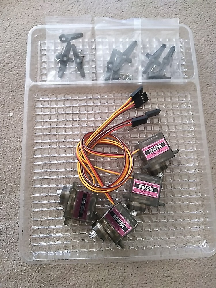 4Pcs MG90S 9g Digital Micro Servo Motor Metal Gear For RC Helicopter Car Racing