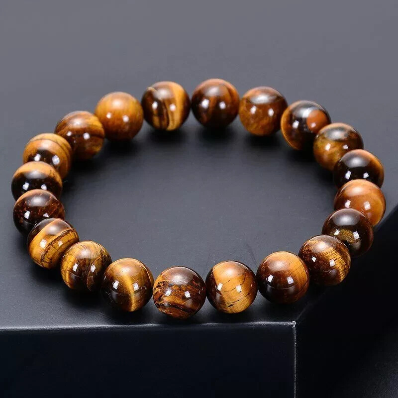 Elegant Tiger Eye Bracelet - 10mm, Handmade Gift for Men & Women !BUY NOW!#02