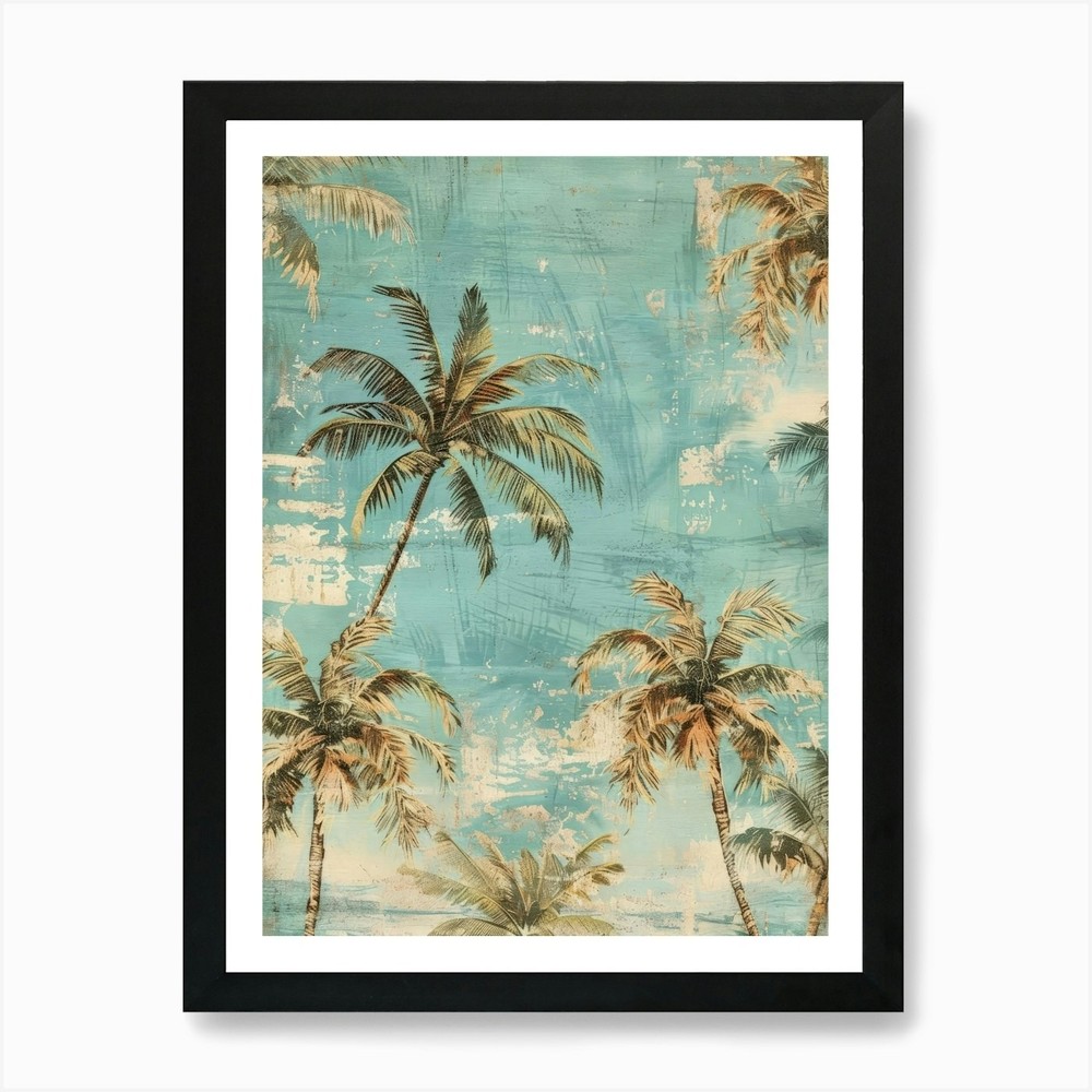Palm Trees 26 Framed Art Print Canvas Wall Decor Picture Poster  