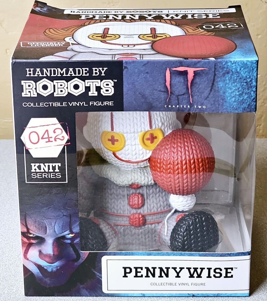 Handmade By Robots IT Chapter Two Pennywise 042 Knit Series Vinyl Figurine New