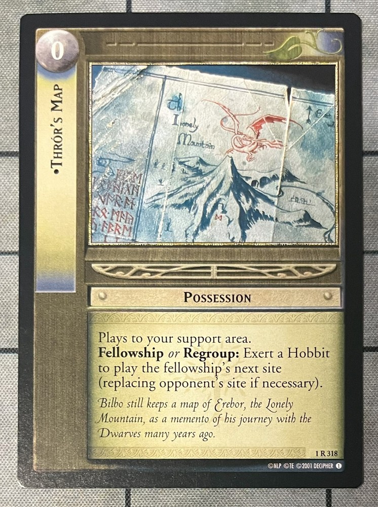 Thror's Map 1R 318 Decode Lord of the Rings Fellowship Secrets