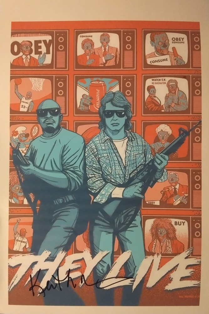 keith david - THEY LIVE -  signed 12x18