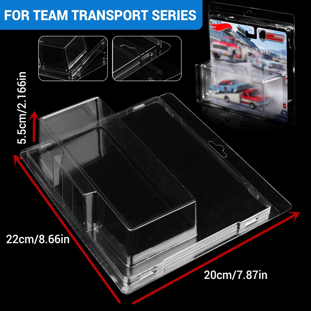2-100Pack Diamond Protector for Hot Wheels Team Transport Clamshell Diecast Case