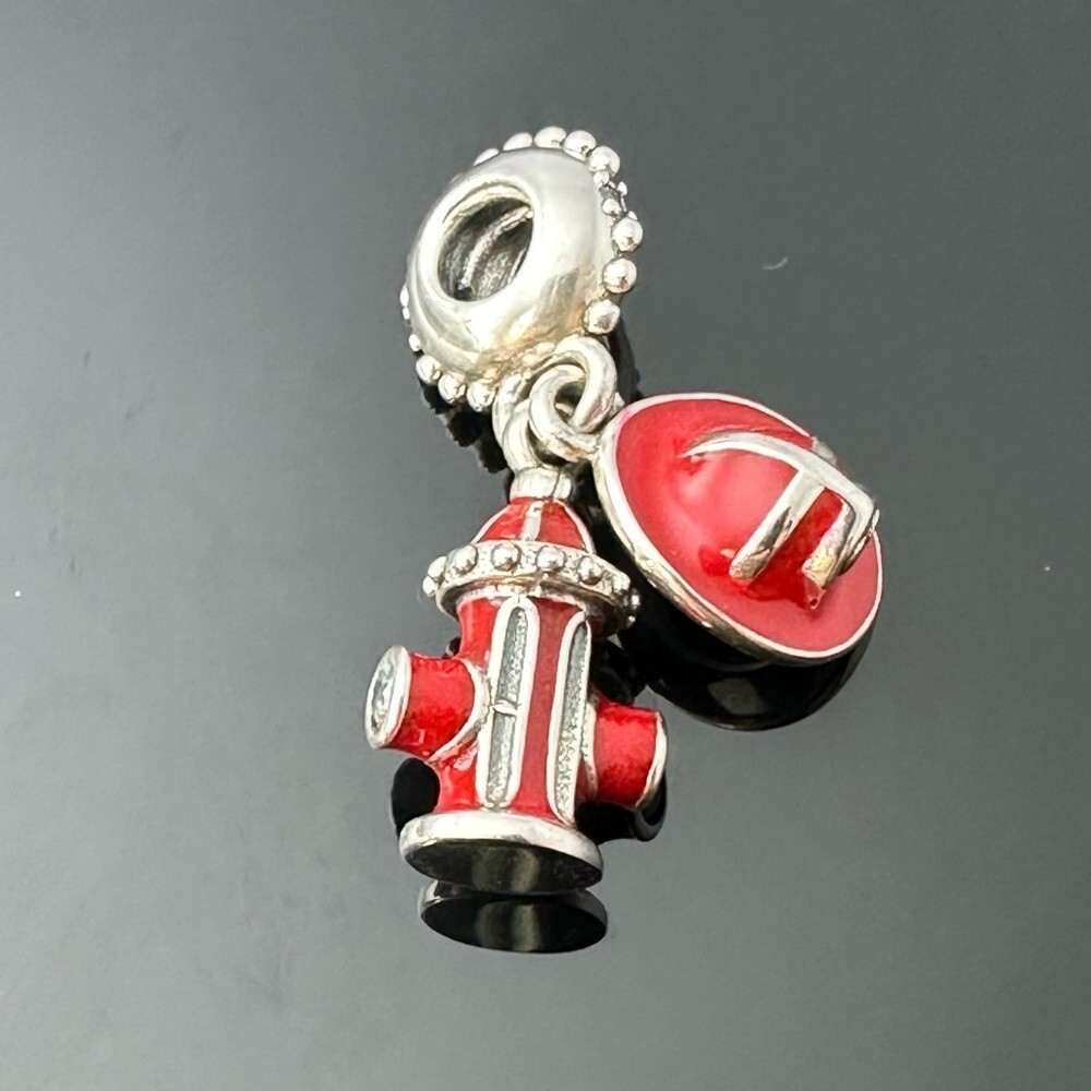 NEW ™PANDORA Firefighter Dangle Charm Sterling Silver 925 Ale in a gift box