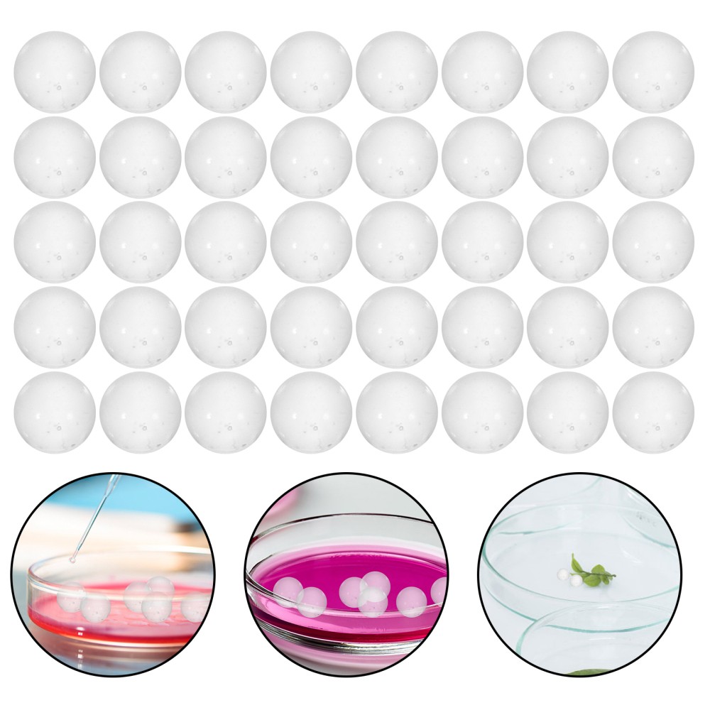 2000 Pcs Clear Glass Boiling Stones Lab Decorative Spheres Globes
