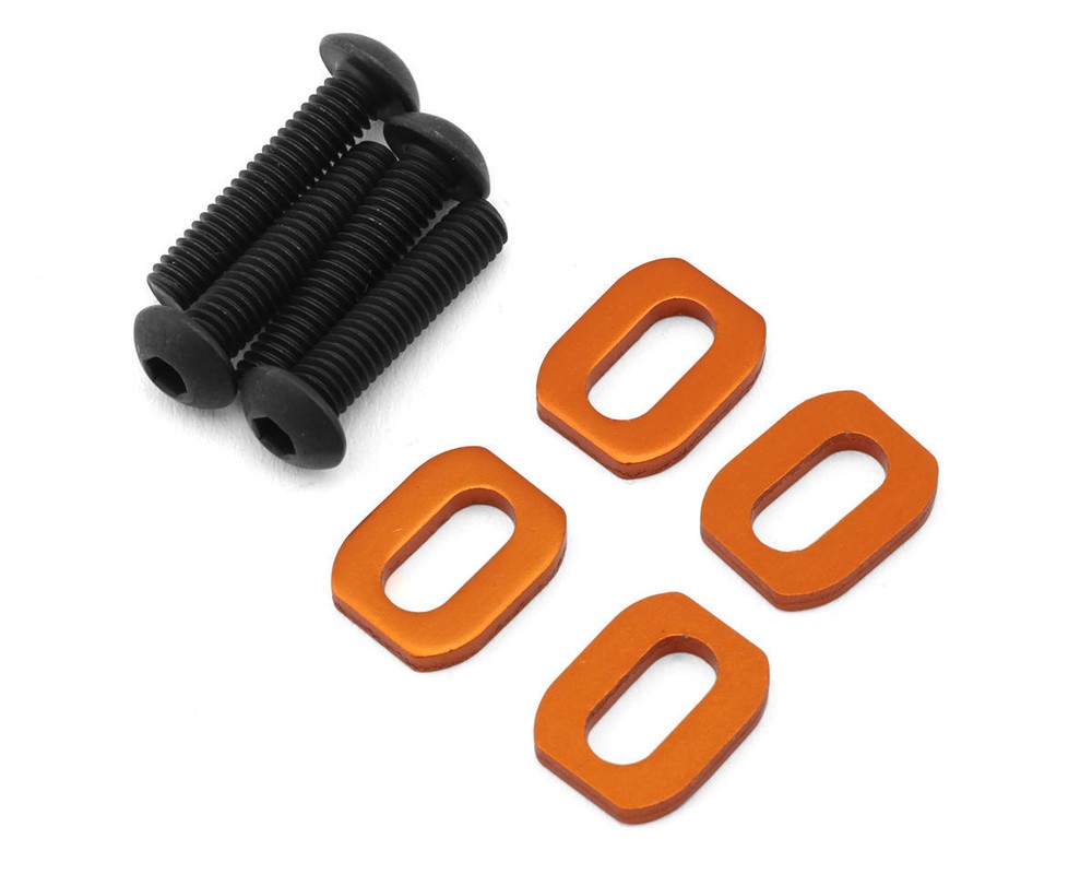 Traxxas X-Maxx/XRT Aluminum Motor Mount Washers (Orange) (4) [TRA7759-ORNG]