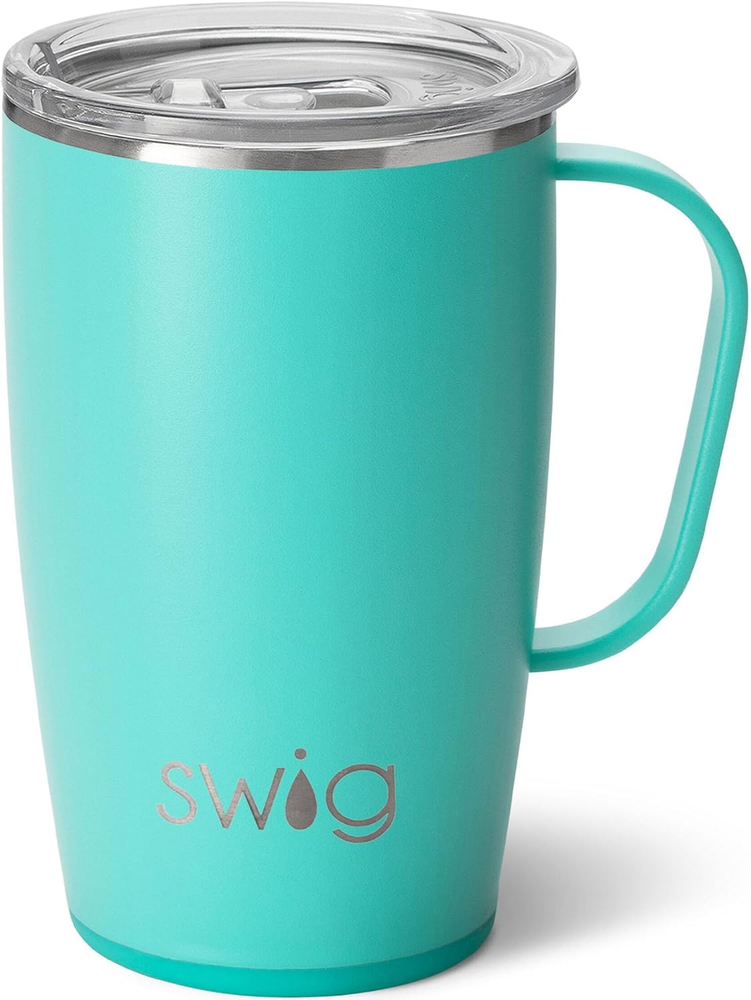 18Oz Insulated Travel Mug with Handle and Lid for Coffee On-the-Go