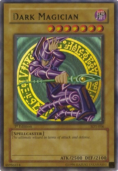 Dark Magician SDY-006 Ultra Rare 1st Edition Damaged Card
