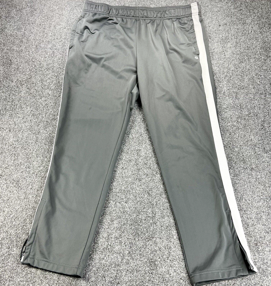 Xersion Jogger Sweatpants Men's XL Gray Athletic Ankle Zip Training Gym