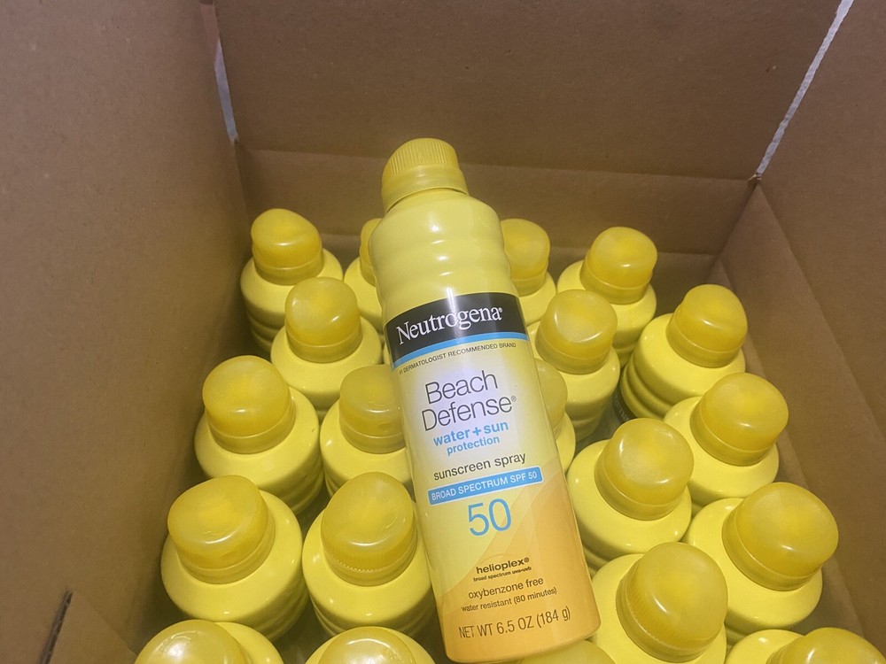 LOT 22 Pcs Neutrogena Beach Defense Water Sun Protection SPF 50 6.5 oz EXP 7/24