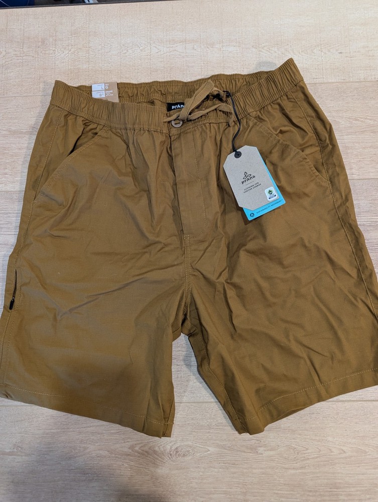 Prana Double Peak Elastic E-Waist Shorts Mens L (32- 33) 8