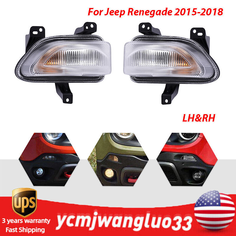 Bumper Parking Turn Signal Light Fog Lamps For Jeep Renegade 2015-2018 LH&RH NEW