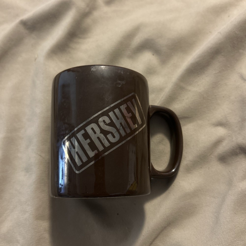 Rare Hershey Mug - Brown Gold - 8 oz Staffordshire England. Chocolate. VINTAGE