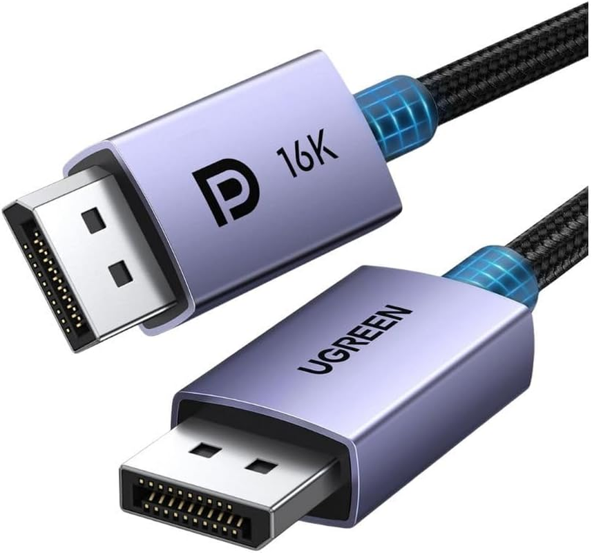 16K 6.6FT Displayport Cable 2.1 [VESA Certified] DP2.1 40Gbps Support 8K@240Hz 4