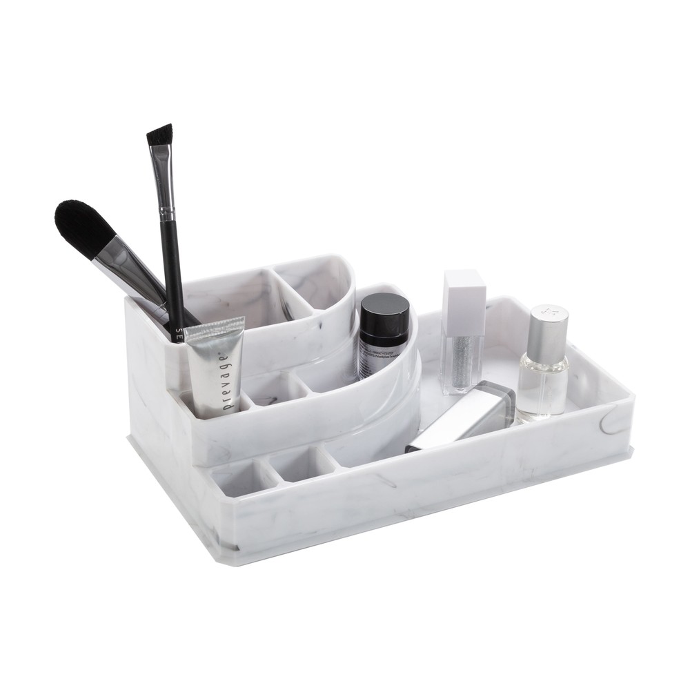 8-Section Cosmetic Jewelry Organizer Makeup Storage Case