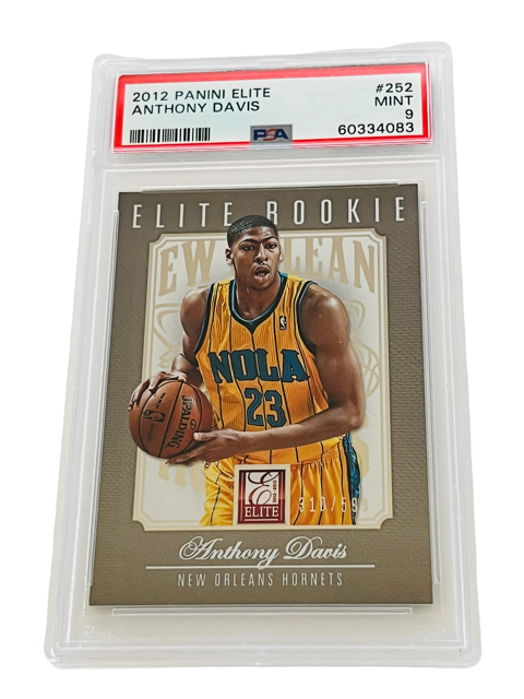 Anthony Davis Rookie RC 2012 Panini Elite /599 PSA 9 LOW POP 21 Lakers RARE sp