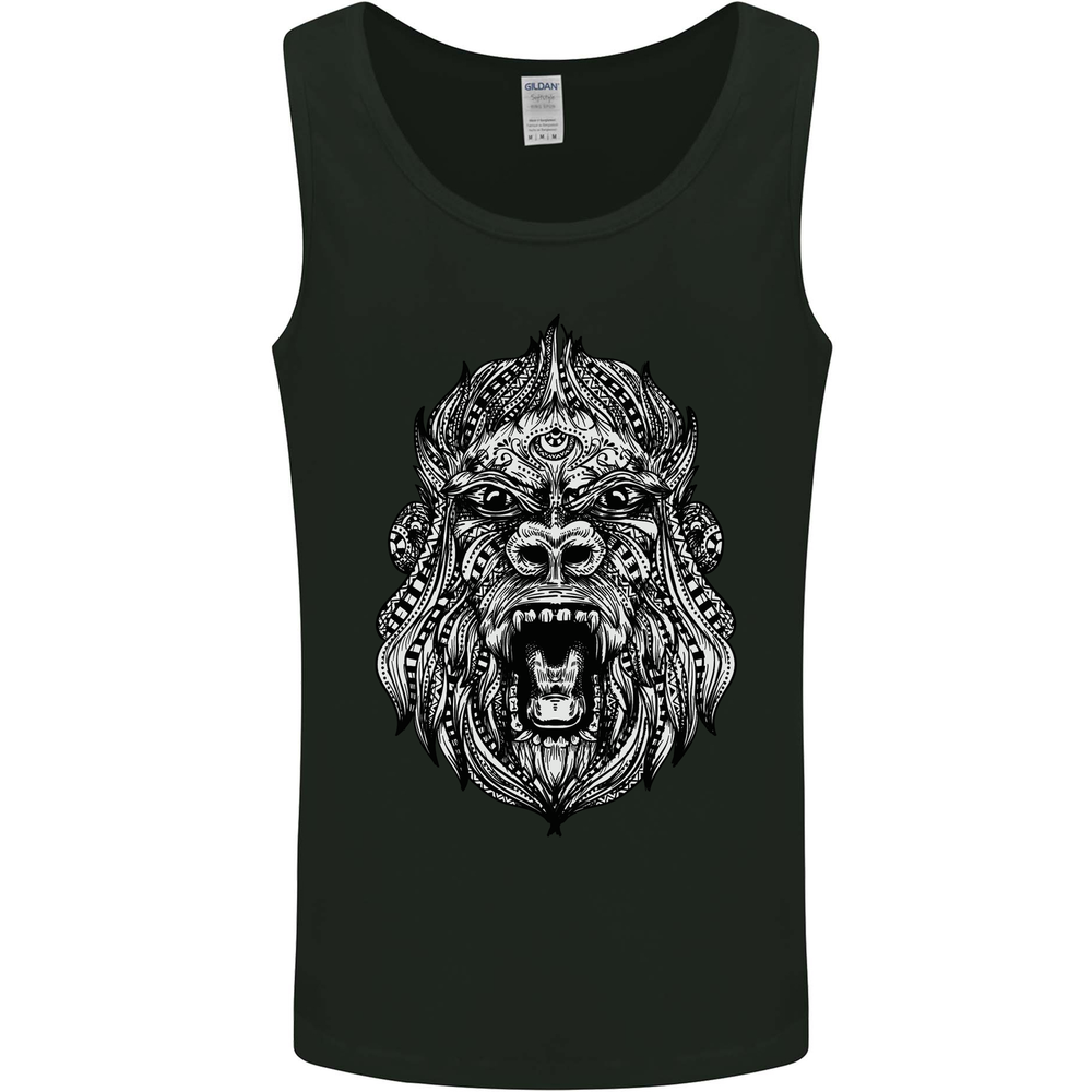 Ape Mandala Art Mens Vest Tank Top