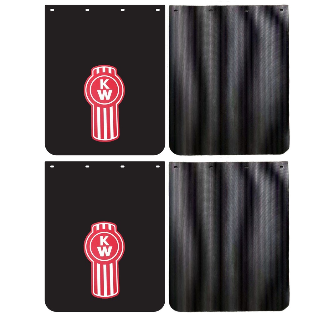 24x30 Black PVC Polymer Semi Truck Mud Flaps 2 Pairs