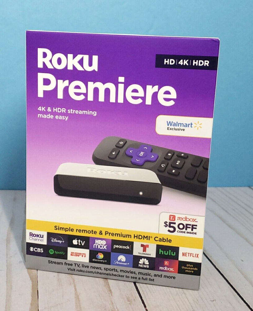Roku Premiere  HD/4K/HDR  Newest Streaming Device  3920RW New/Sealed