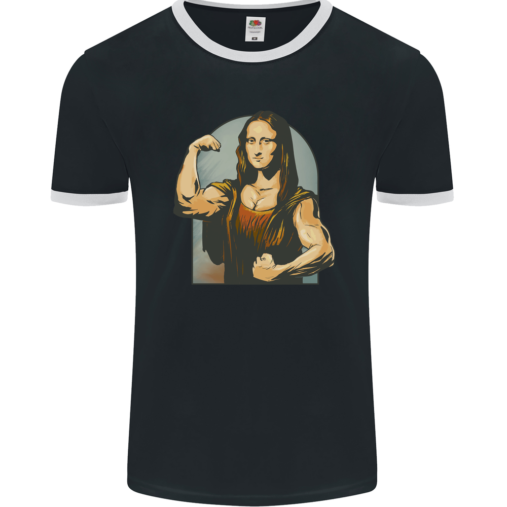 Mona Lifter Funny Gym Bodybuilding Workout Mens Ringer T-Shirt FotL