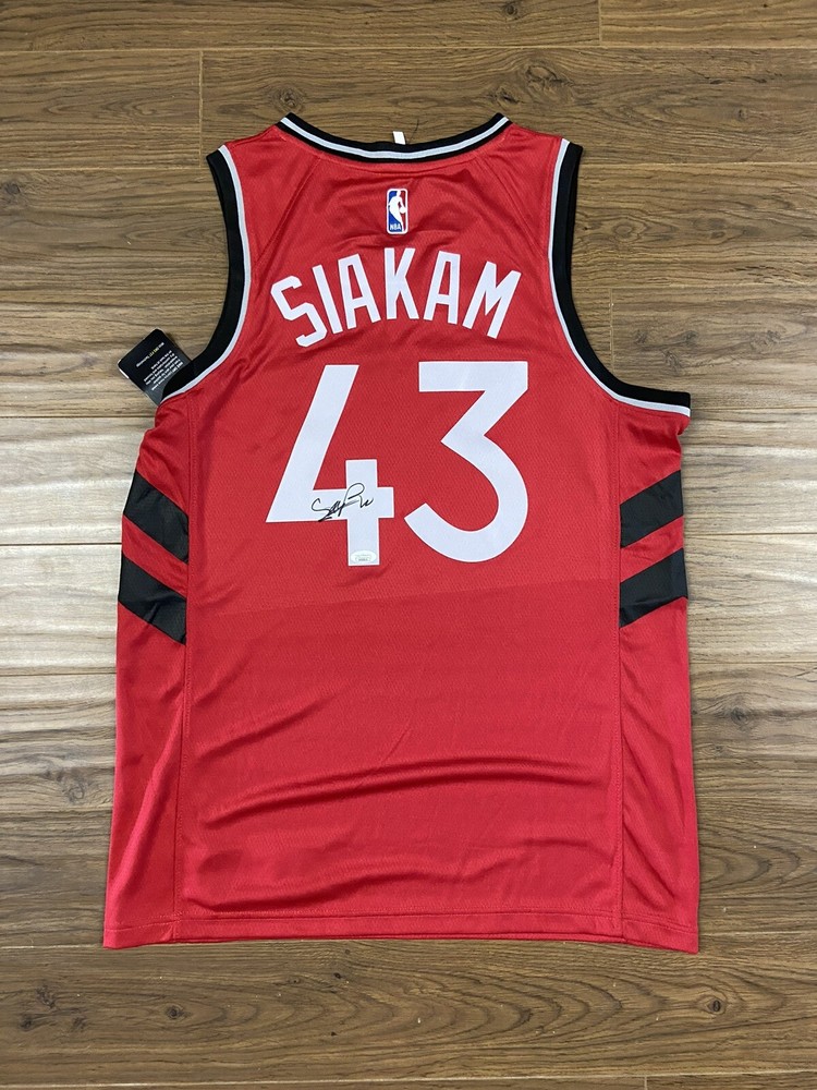 Pascal Siakam Signed Toronto Raptors Jersey COA JSA