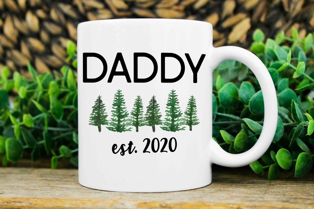 New Daddy Gift Personalized New Daddy Mug Promoted To Daddy Daddy Est Mug New