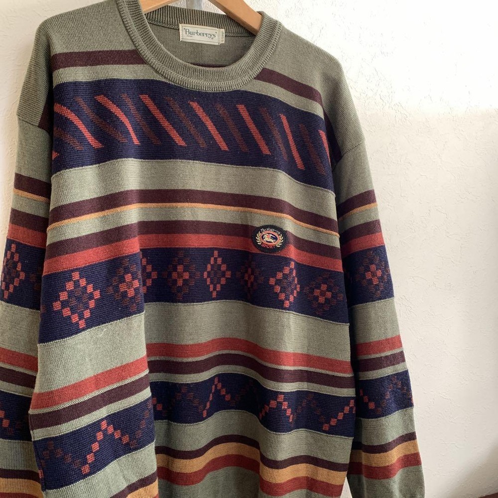 Burberry knit sweater Men's Fashion from Japan
