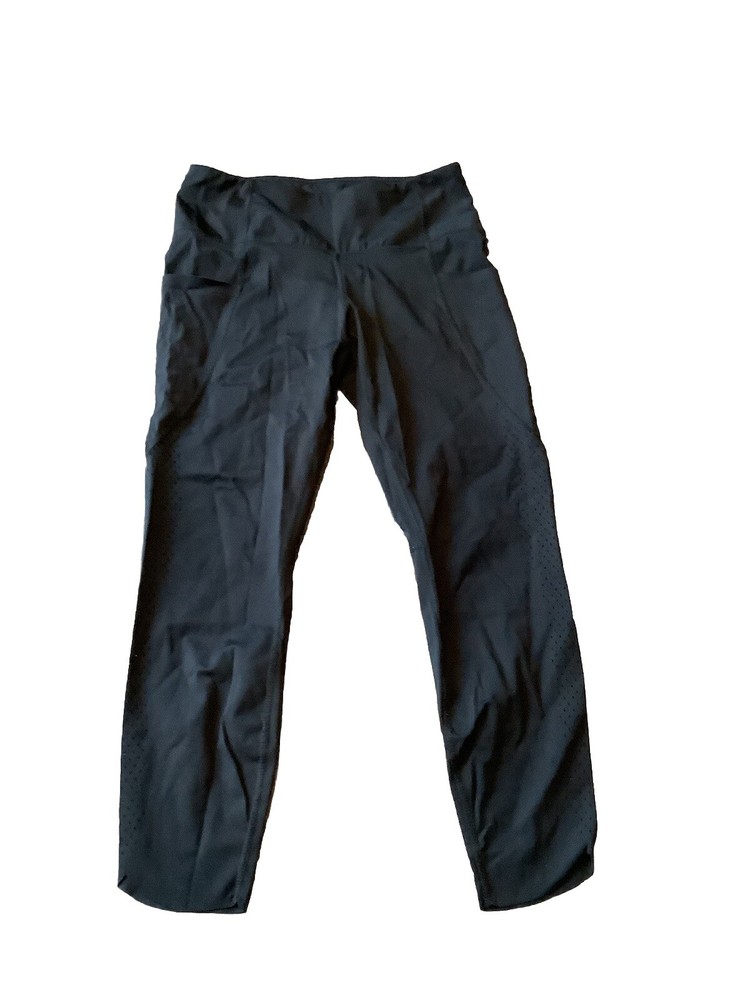 Members Mark Womens Black Athletic Capri Leggings Size M Medium Great Condition-image