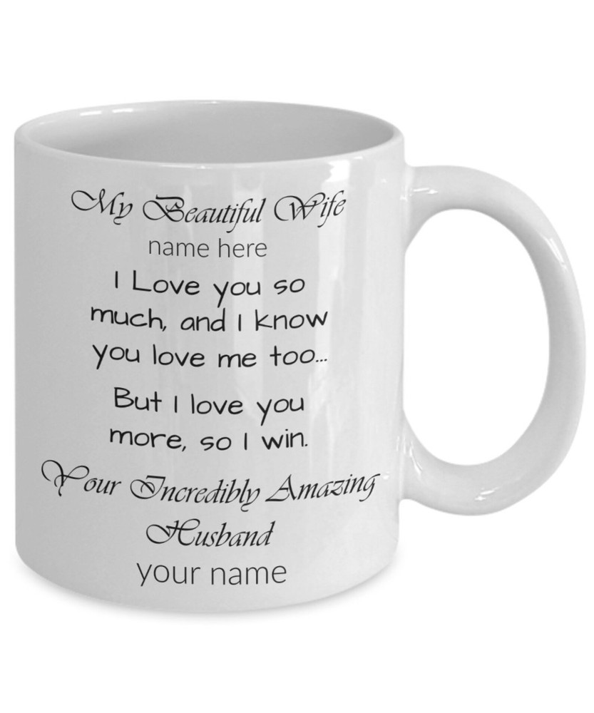 I Love You More So I Win Mug I Love You Mug Gift For Wife Funny Gift Mug Mug For