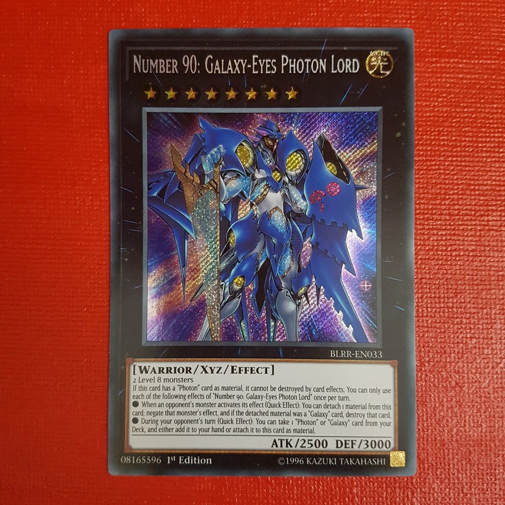 Yugioh Number 90 Galaxy Eyes Photon Lord BLRR EN033 1st Edition NM  