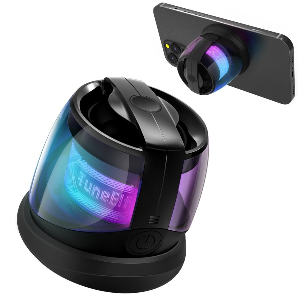 Magnetic Bluetooth Speaker - 12 Super Strong Magnets for Golf Cart, Fridge & ...